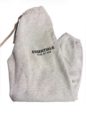 Fear of God Essentials Kids Sweatpants Size 10 Oatmeal Heather